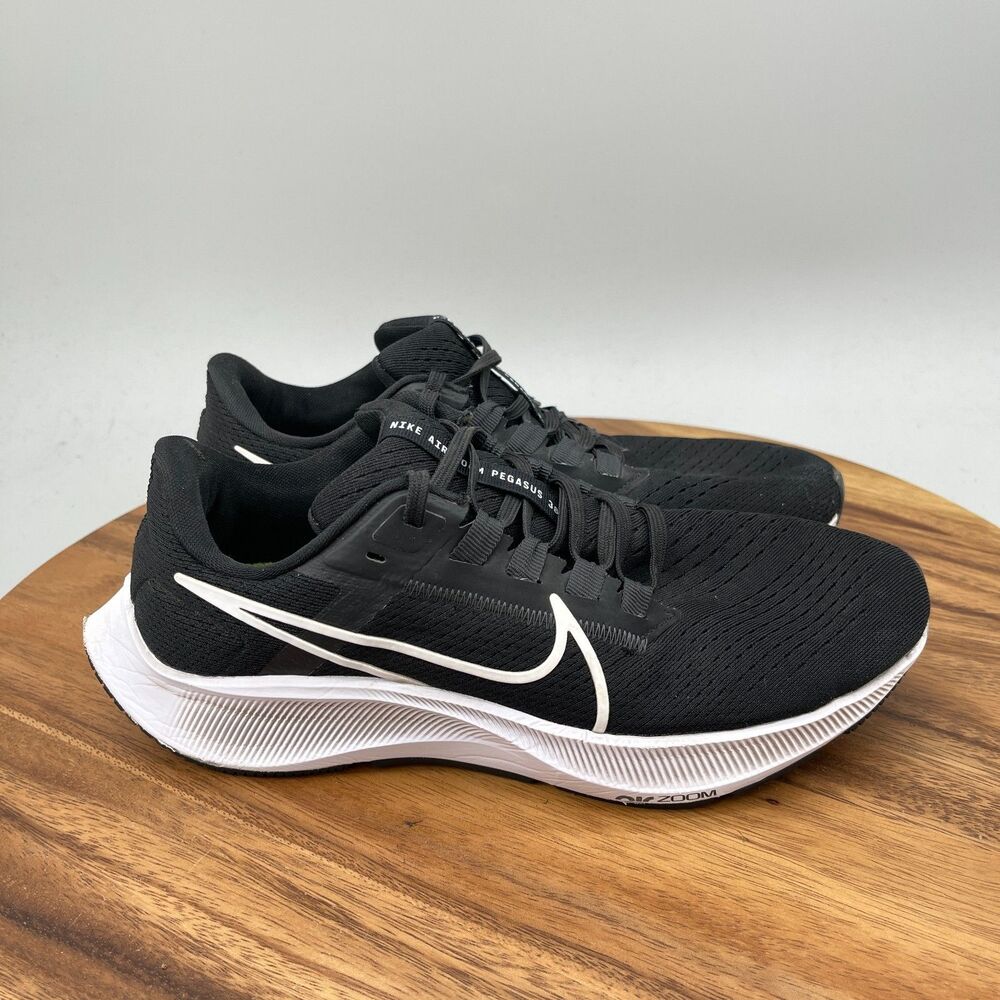 Nike Air Zoom Pegasus 38 Shoes Womens Size 8 Black Running Comfort Walking Gym